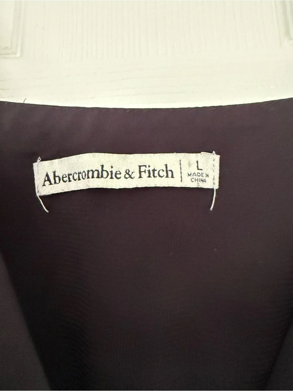 Abercrombie & Fitch Black Satin Lace Slip Dress Maxi Dress Women’s Large